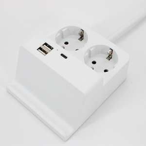 2023高品质2 Usb 1 C型端口充电适配器手机支架扩展插座 - Product Image 2
