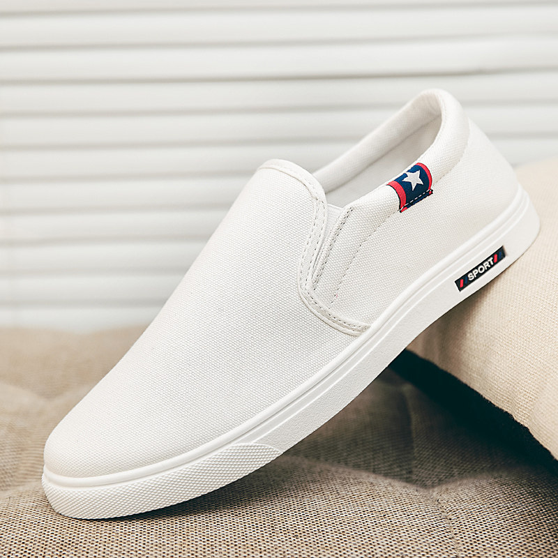 Chaussures slip-on blanches F08