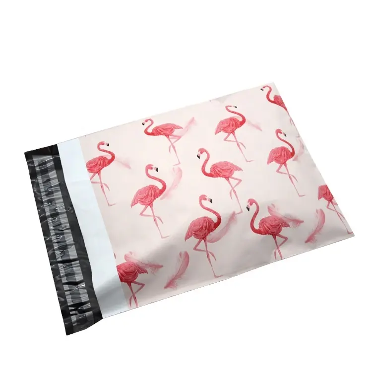 Hot Online Seller Pink Polka Dot Plastic Postal Mailing Bag Strong Adhesive Envelope for Shoes Socks Pack Use Colorful