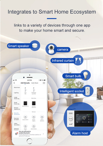 Kit de sistema de alarma GSM de seguridad para el Hogar Inteligente Tuya 2023 con sensor detector PIR a través del teclado de la Cámara Wifi - Product Image 6