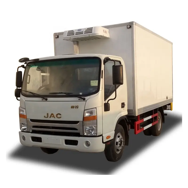 Caminhão refrigerado de marca japonesa, preço barato 6 rodas 5 toneladas 4x2 jac caminhão refrigerado