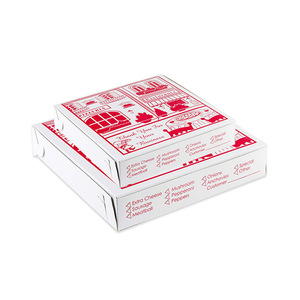 Scatola di cartone per imballaggi alimentari con Logo personalizzato riutilizzabile in cartone ondulato biodegradabile rettangolare 10 14 12 16 18 pollici