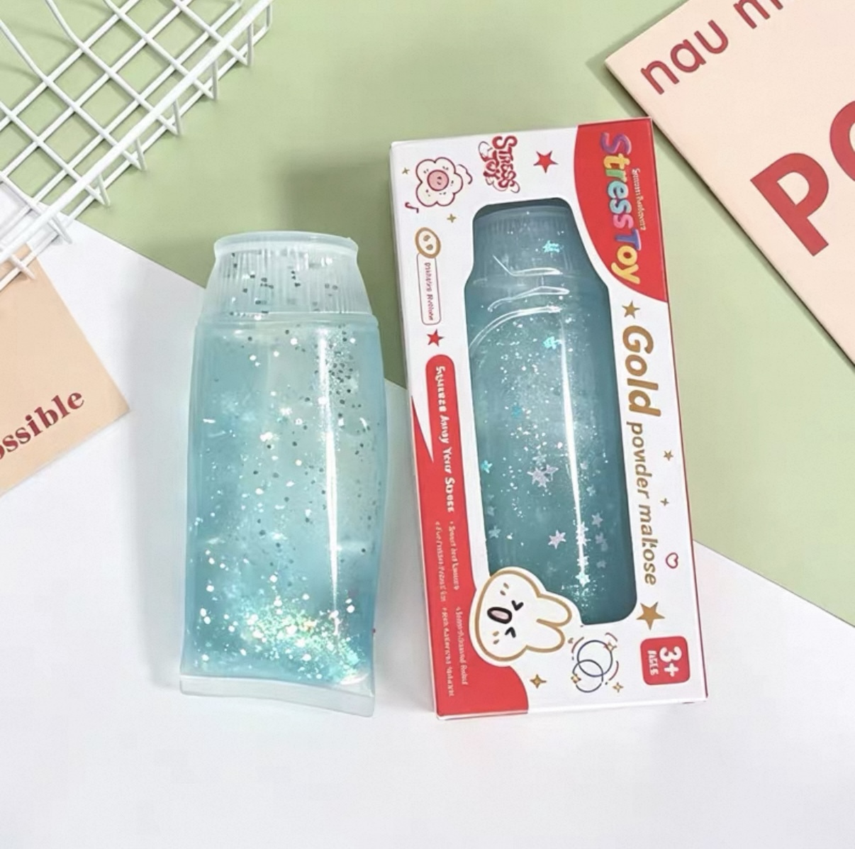 pasta de dientes azul