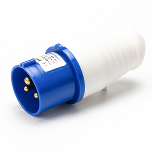 Economic Type IP44 <strong>3P</strong> <strong>16A</strong> 220V Flush Mounted Male and Female Control 2P+E Industrial <strong>Plug</strong> - Product Image 1