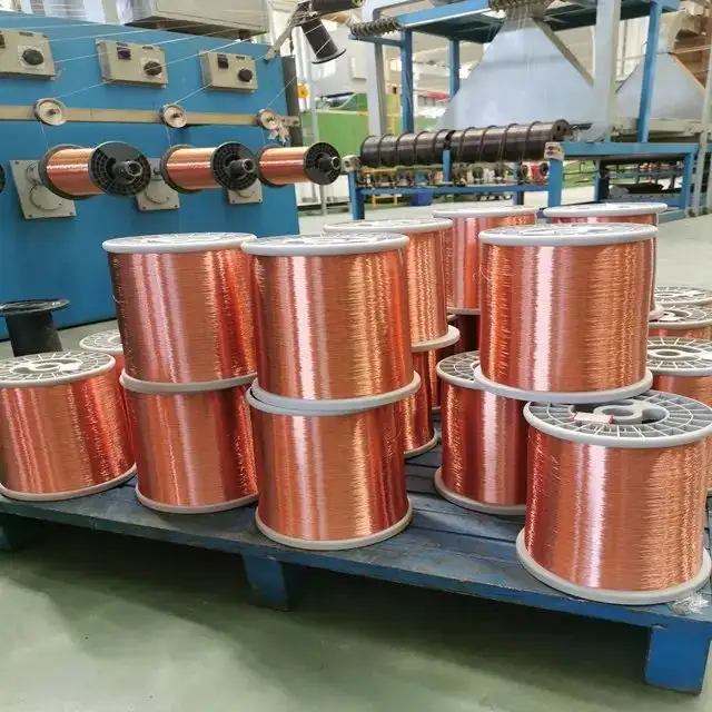 Muestra gratis Alambre de Aluminio revestido de cobre alambre magnético de bobina CCA