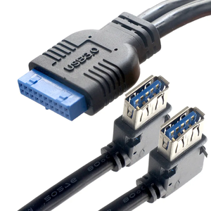 สาย USB 3.0ถึง19พินและอุปกรณ์เสริมที่ใช้กันทั่วไปเคสพีซีสายคอมพิวเตอร์2.0 kabel 5Gbps snelle Data SYNC Hard DRIVER - Product Image 1