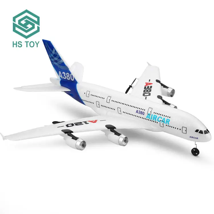 Hs 2.4Ghz 3ch Air Bus Epp Foam A120 Aircrafrt Model Aviones A Control Remoto Rc Plane Kit Vliegtuig Speelgoed Met Usb