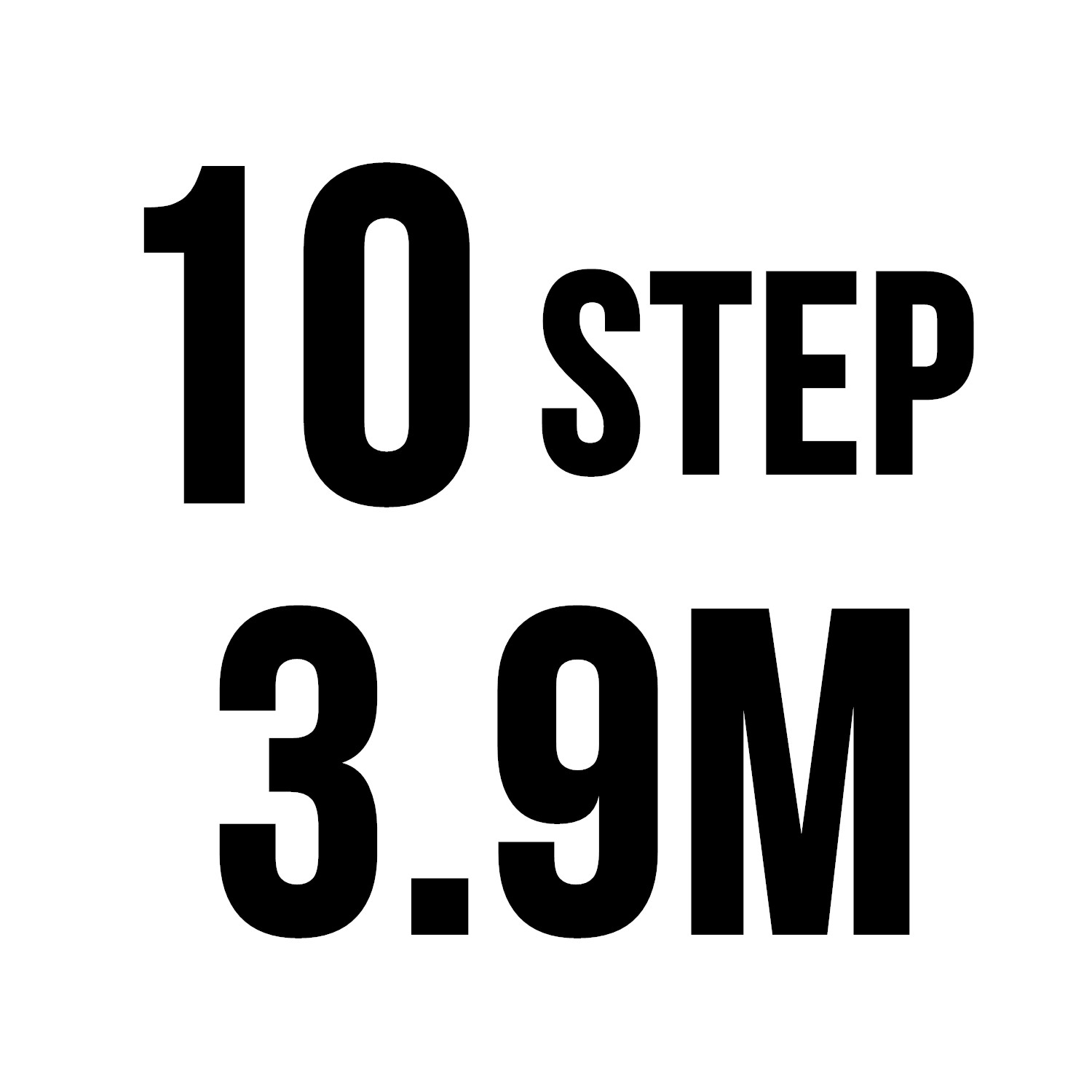 10 marches 3,9 m de longueur