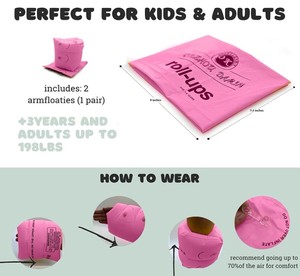 แขนว่ายน้ำเป่าลมสำหรับเด็ก5-7เพื่อนสระว่ายน้ำสำหรับเด็ก - Product Image 4