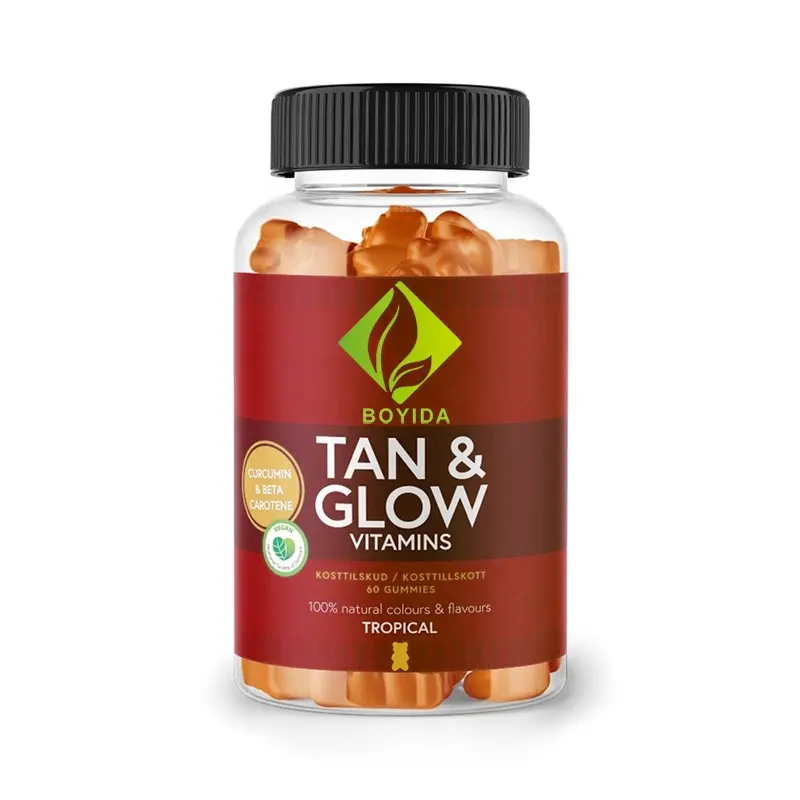Vegan Sun/UV Activated concia Gummies vitamina C zinco Skin donna/uomo tan vaycay supplemento