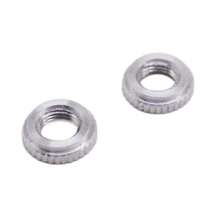 Alta precisione <span class=keywords><strong>CNC</strong></span> tornitura in acciaio inox inserto zigrinato in alluminio dadi fabbrica Custom pollice filo interno filo tipo EDM