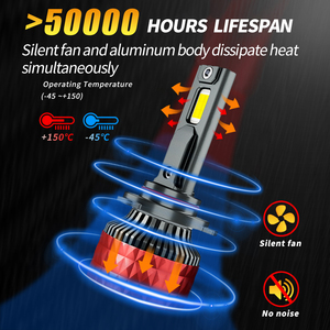 3570チップD60シングル銅管Hb3 9005 LEDヘッドライトコードHb3 LEDヘッドライト電球 - Product Image 5