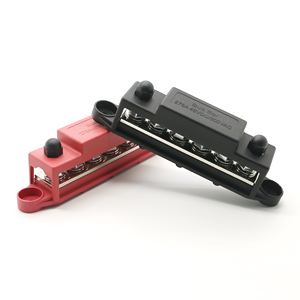 High Quality Marine Electric <strong>Busbar</strong> 4 Stud <strong>3</strong>/8&quot; M10 Post Battery Power Distribution Terminal Block - Product Image 4