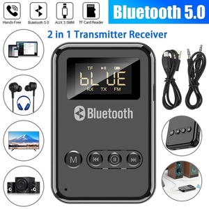 Receptor y transmisor USB A2DP AUX, adaptador inalámbrico con Bluetooth 5,0, conector RCA de 3,5mm, compatible con tarjeta TF, salidas FM para TV, PC y coche - Product Image 1
