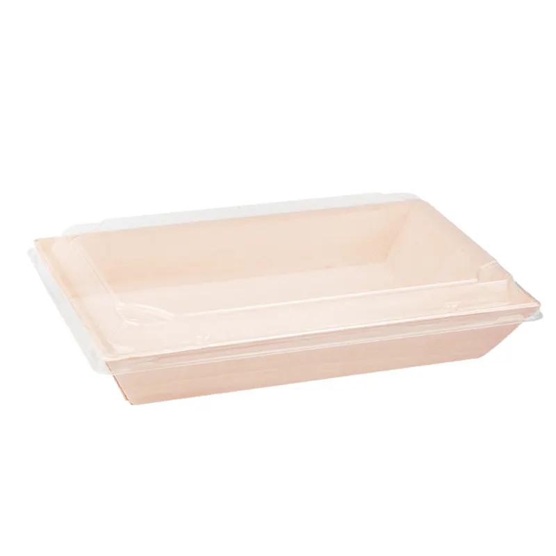 環境にやさしい使い捨て分解木製ケーキチーズデザートボード包装ボックスファーストフードコンテナ収納ケーキ寿司ボックス