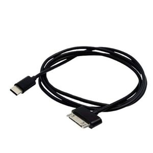 30 PIN เป็น USB C สายชาร์จซิงค์สำหรับ iPad 30 PIN เก่า iPhone iPod 1เมตรสีดำและสีขาวได้รับการยอมรับ OEM - Product Image 1