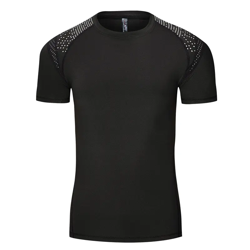 Camiseta de manga corta para hombre, ropa de Fitness de alta calidad, compresión, para gimnasio, para fabricante de ropa atlética