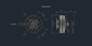 <span class=keywords><strong>AMAX</strong></span> Competition 2808 Motor sin escobillas FPV RC Drone modelo avión Unisex 450 1400 KV largo alcance 350-1600 Quad plástico - Product Image 4