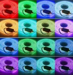 Алюминиевый Корпус RGB высоковольтный источник питания IP65 Водонепроницаемый 24Key пульт дистанционного управления светодиодные полосы света AC110V 220V светодиодный RGB контроллер - Product Image 4