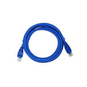 批发UTP圆形Cat5e <span class=keywords><strong>Cat6</strong></span> Rj45跳线以太网电缆50m跳线电缆