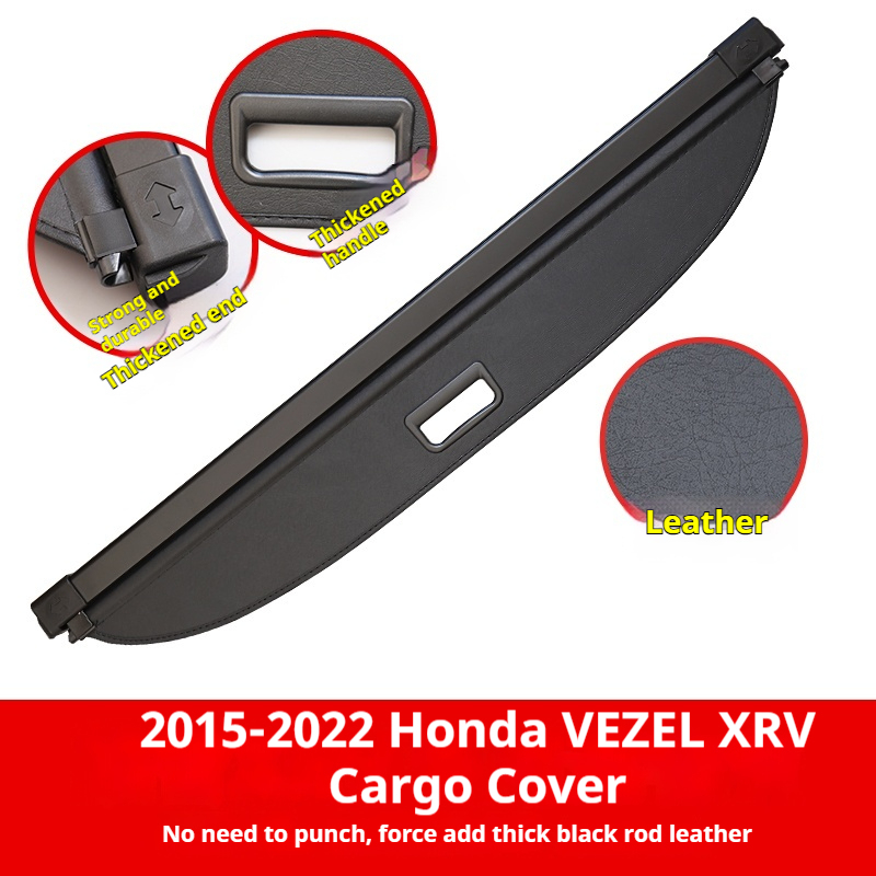 2015-2022 VEZEL XRV: Lona negra/beige, cuero, estría de carbono