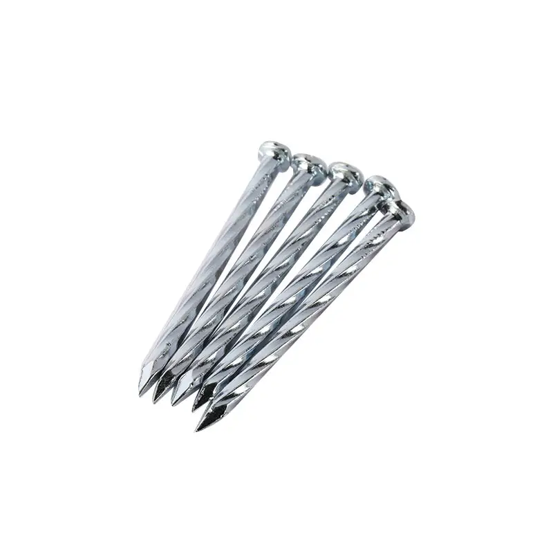 スパイラルシャンク釘スパイク電気亜鉛メッキ釘ステンレス鋼コンクリート釘
