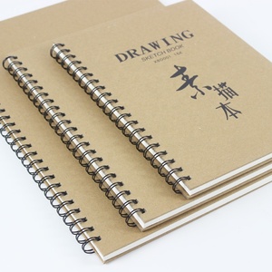 <strong>Custom</strong> Logo <strong>Printing</strong> Kraft Paper Spiral <strong>Notebook</strong> Cheap Student Sketchbook <strong>Natural</strong> Eco-friendly Blank Paper Softcover Note Book - Product Image 3