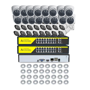Xmeye Oem HIK 8MP 4k全彩圆顶炮塔子弹32CH PoE NVR套件视频监控<span class=keywords><strong>IP</strong></span>闭路电视安全网络摄像机系统
