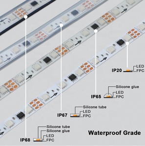 Dual Pad WS2811 DC12V 60LED/m Pixel LED RGB WS2811 nastro Pixel 12V WS2811 LED striscia di luce - Product Image 5