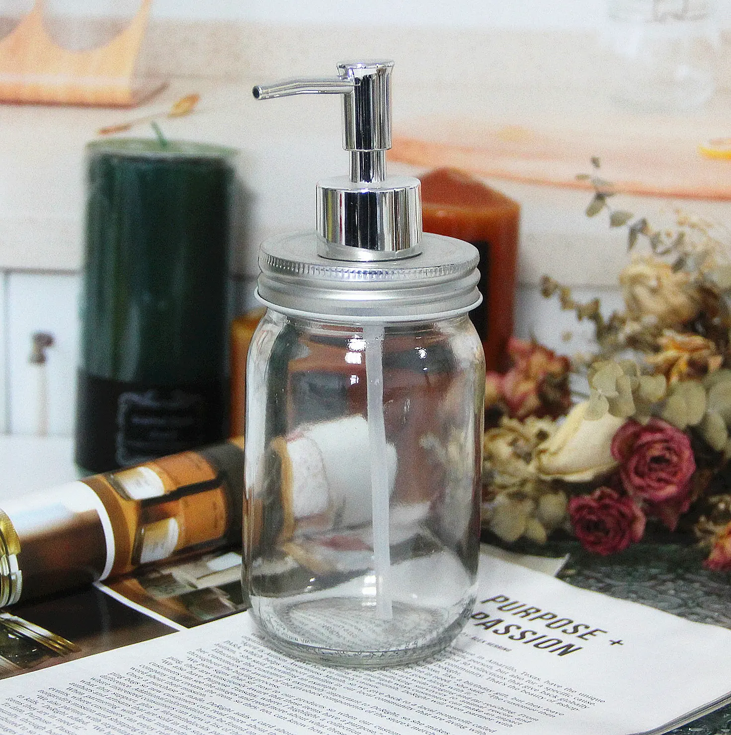 großhandel heißer verkauf glas badezimmer flüssigseifenspenderflasche glas seife pumpe-flasche mit pumpendeckel für heim sanitär einrichtung