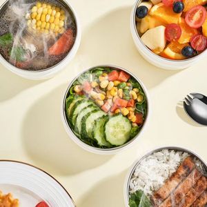 便携式304不锈钢2-4层随身携带-所有保温瓶食品罐绝缘午餐盒，儿童可折叠餐具