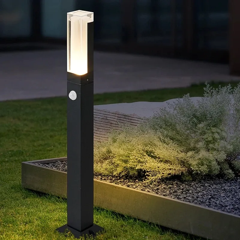 Wasserdichte IP65 10W LED-Rasen lampe für den Außenbereich New Style Aluminium Pillar Garden Path Square Landscape Lawn Lights