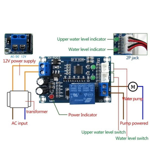 XH-M203 Full Automatic <strong>Water</strong> <strong>Level</strong> <strong>Controller</strong> Pump Switch Module AC/DC 12V Relay - Product Image 1