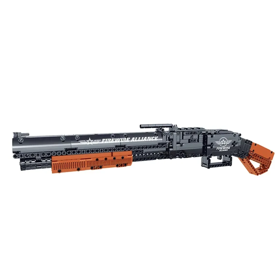 MORK 051003 arma juguetes 791pcs Winchester M1897 arma juegos de bloques de construcción de MOC ladrillos juguetes para niños regalos de navidad