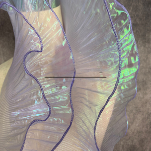 Big Wave Stiff <strong>Plain</strong> <strong>Fabric</strong> 100Polyester <strong>Fabric</strong> <strong>Mesh</strong> <strong>Net</strong> <strong>Fabric</strong> Organza Trim - Product Image 4