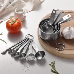 Ölçüm alet takımı 5 yuvalama bardak 6 1 eşitlikçi 12 adet paslanmaz çelik ölçüm bardak ile istiflenebilir kaşık kaşık seti - Product Image 6