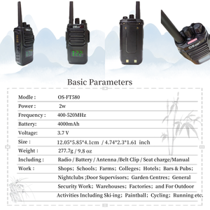 Display a LED IP68 impermeabile Walkie Talkie PMR Free-licenza SOS Radio con cavo di programmazione per magazzini fabbriche college - Product Image 6