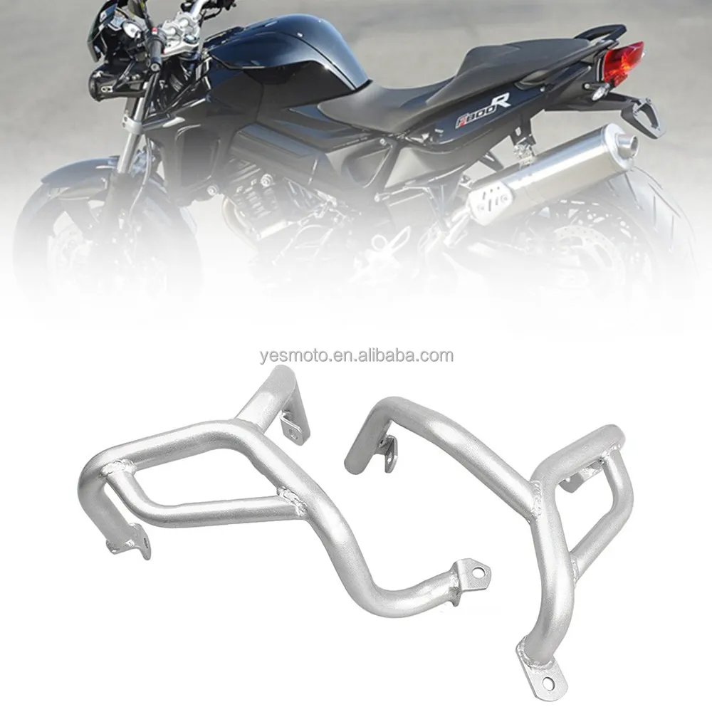 Barras de protección de choque para Motor de motocicleta, accesorio de color plata para BMW F800R 2010- 2015 F 800 R