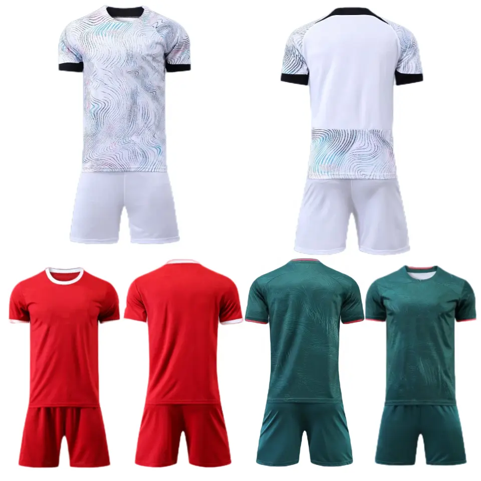 Camiseta de fútbol personalizada de alta calidad para hombres y niños, jersey de fútbol de promoción, por sublimación uniforme de fútbol, venta al por mayor