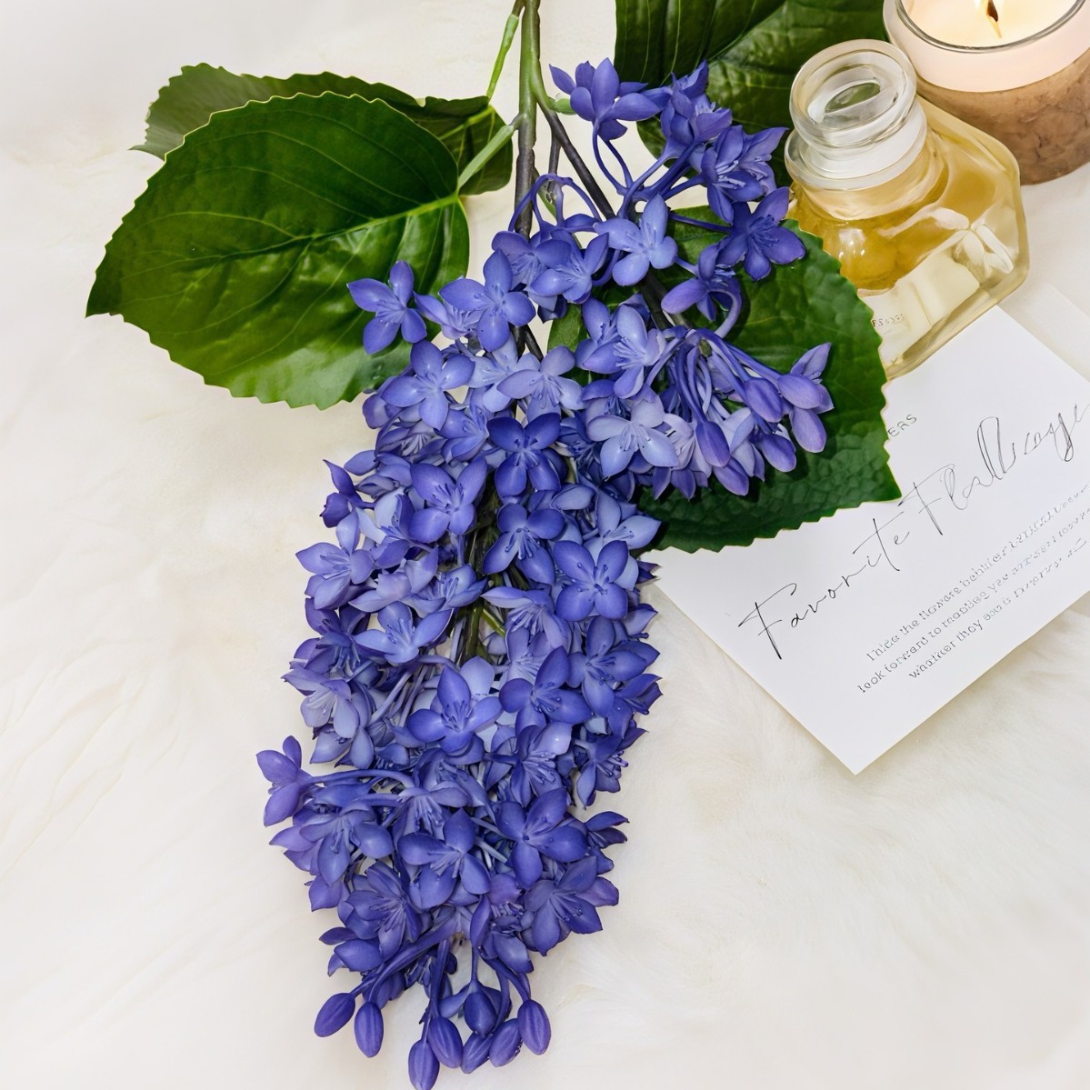 Blue lilac flower-soft rubber feel-cross-border bestseller