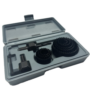 AutoErizo 11pcs19-64mmマンドレル鋸コアドリルビットホールソー切削工具セットキット