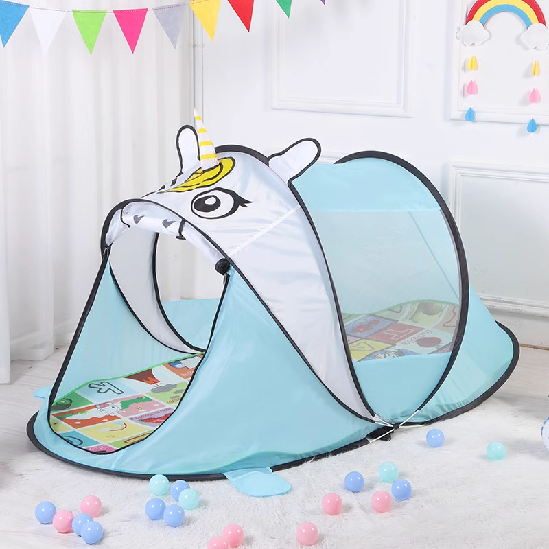 Tente licorne bleue-18210080 cm-convient pour 13 enfants
