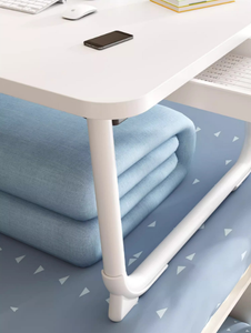Escritorio de ordenador en la cama del dormitorio, mesa de aprendizaje simple, mesa de cama para estudio, escritorio de regazo, mesa plegable portátil para ordenador portátil - Product Image 2