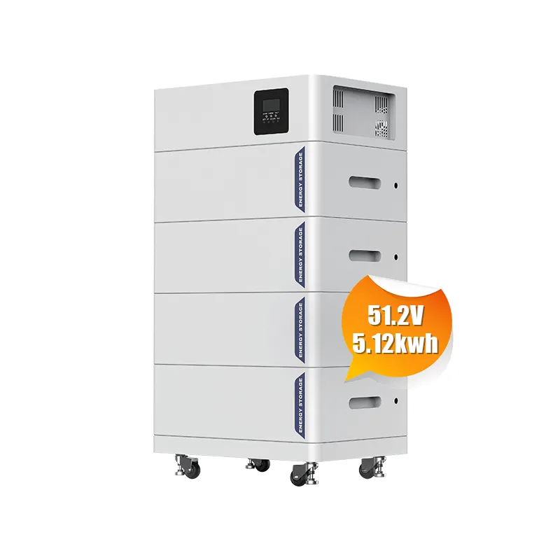 Pin Lithium xếp chồng lên nhau LiFePO4 Rack mount công suất lớn năng lượng mặt trời nhà hệ thống năng lượng với Thông Minh BMS mái nhà năng lượng mặt trời hệ thống năng lượng