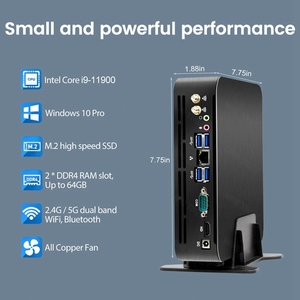 Intel Coe I7 9700 I5 9400 I3 9100 Win10 <strong>Desktop</strong> <strong>Computer</strong> Gamer Pc Linux HTPC UHD630 HD VGA Intel Nettop Barebone Gaming Mini PC - Product Image 2