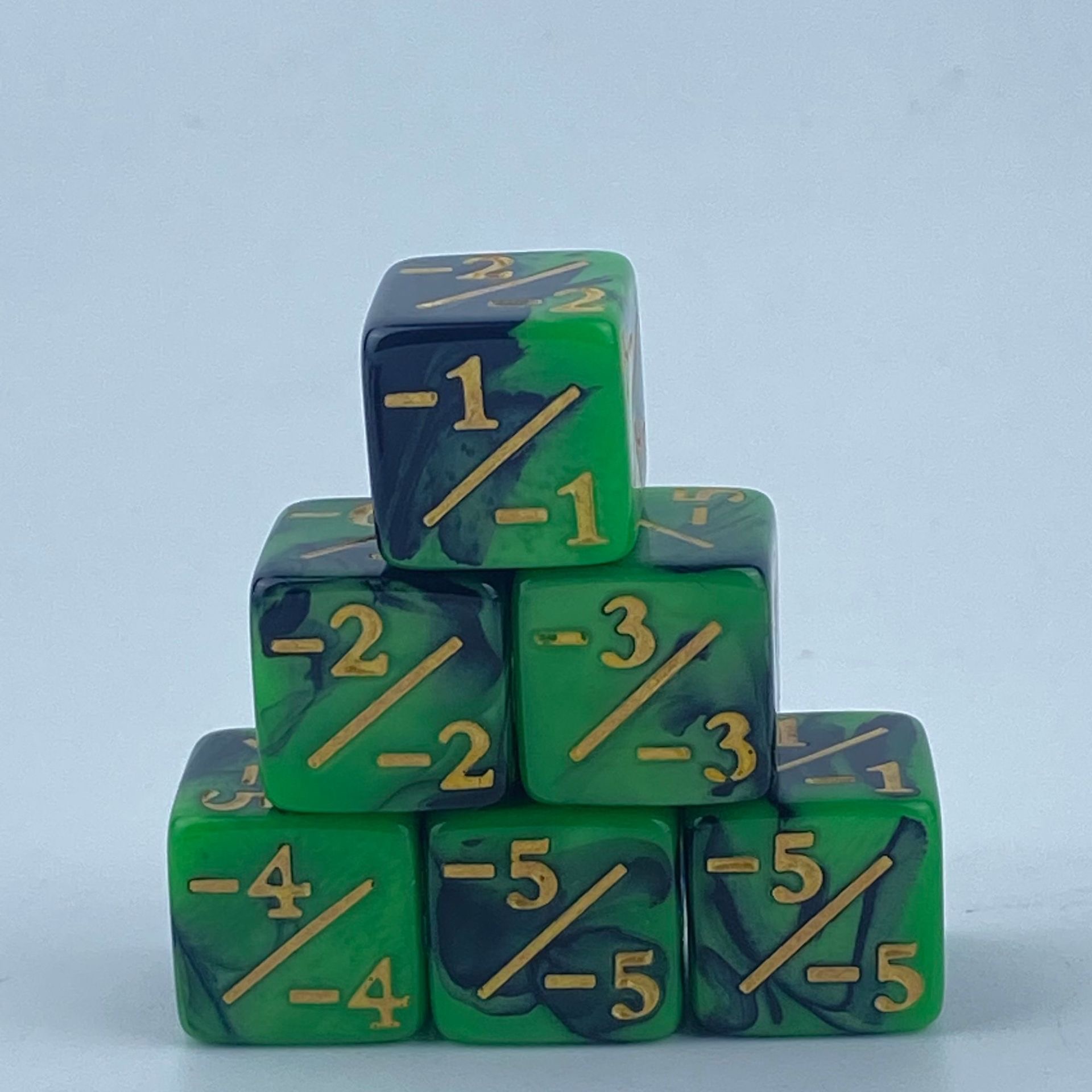 green and black -