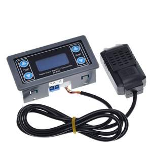 Termostato de XY-WTH1, termómetro con Control de temperatura y humedad, higrómetro, módulo controlador, relé DC 12V, pantalla LED, salida Dual