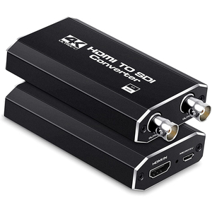Adaptador convertidor HDMI 4K a SDI, entrada HDMI, dos salidas SDI, compatible con SDI/HD-SDI/3G-SDI