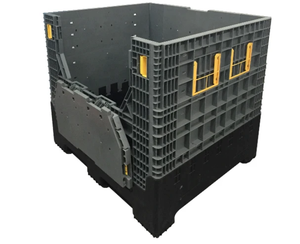 Paleta de plástico a granel plegable grande, apilable, grande y resistente, caja grande plegable/contenedor de almacén para almacenamiento - Product Image 3