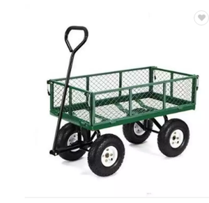 Alışveriş için özelleştirilebilir OEM desteği ile 4 tekerlekli çelik yardımcı malzeme arabası çıkarılabilir örgü platformu el arabası - Product Image 5